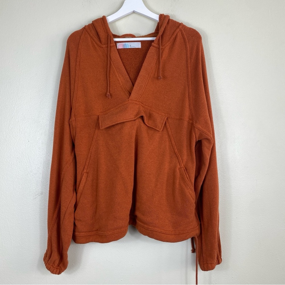 Free People Beach Women’s Oversized Cover Up Hoodie Size XS Boho Pockets
